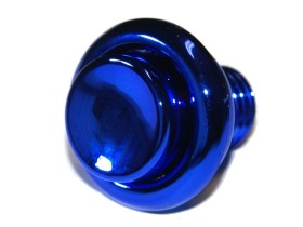 Flipperbutton blau metallic 1"