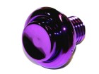 Flipperbutton lila metallic 1"