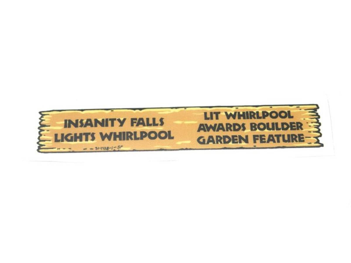 Insanity Falls Decal für White Water