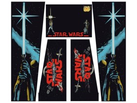 Cabinet Decal Set für Star Wars (Data East), Black Edition